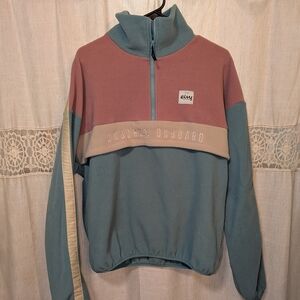 Women's Colorblock Sweater - Pink and Blue